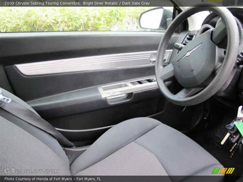 Bright Silver Metallic / Dark Slate Gray 2009 Chrysler Sebring Touring Convertible