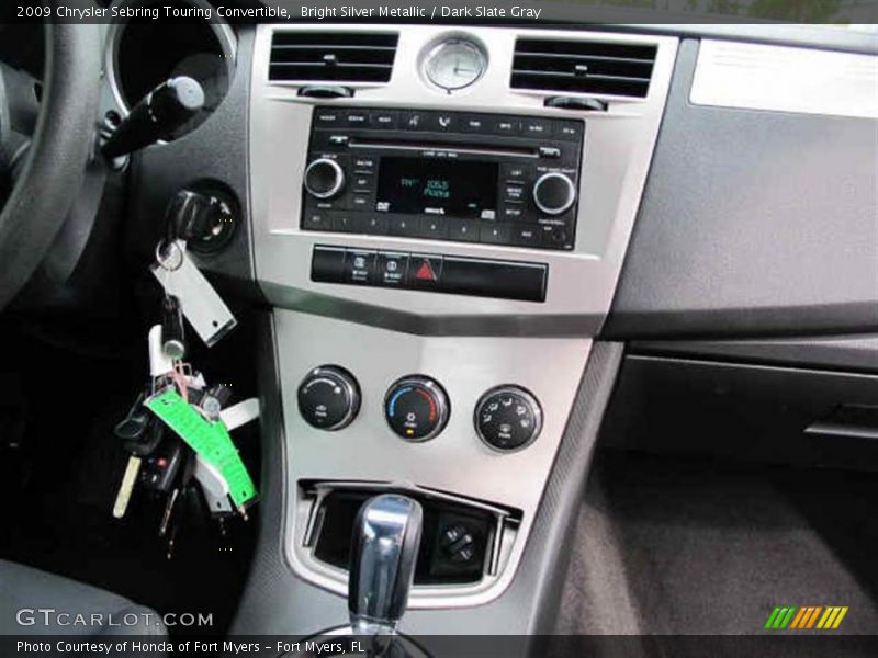 Bright Silver Metallic / Dark Slate Gray 2009 Chrysler Sebring Touring Convertible