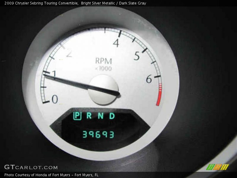 Bright Silver Metallic / Dark Slate Gray 2009 Chrysler Sebring Touring Convertible