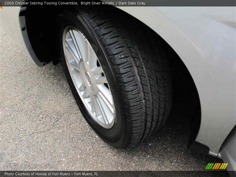 Bright Silver Metallic / Dark Slate Gray 2009 Chrysler Sebring Touring Convertible
