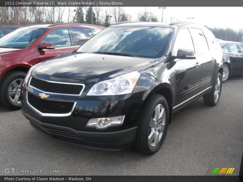 Black Granite Metallic / Ebony/Ebony 2011 Chevrolet Traverse LT