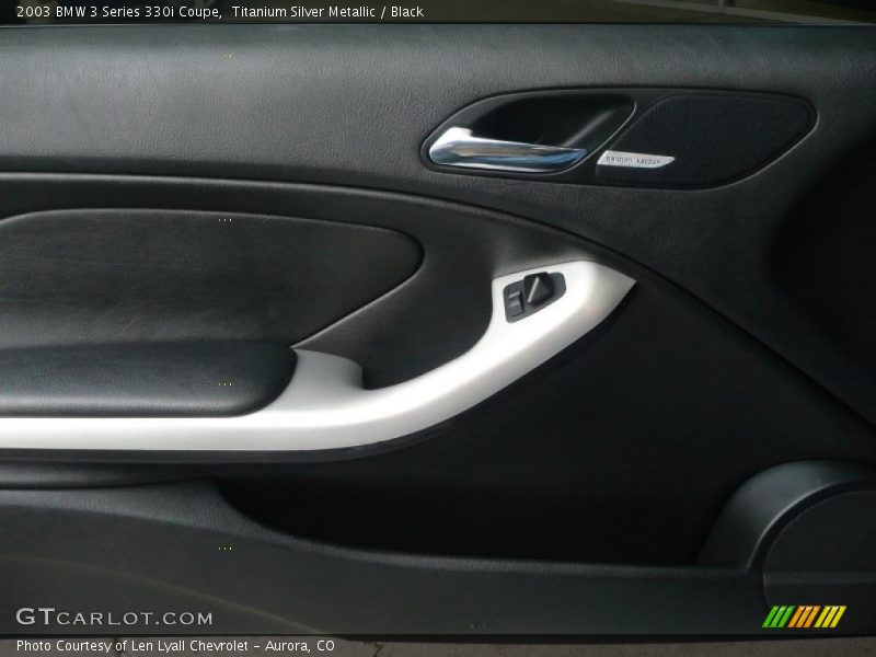 Titanium Silver Metallic / Black 2003 BMW 3 Series 330i Coupe
