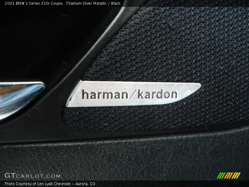 Titanium Silver Metallic / Black 2003 BMW 3 Series 330i Coupe
