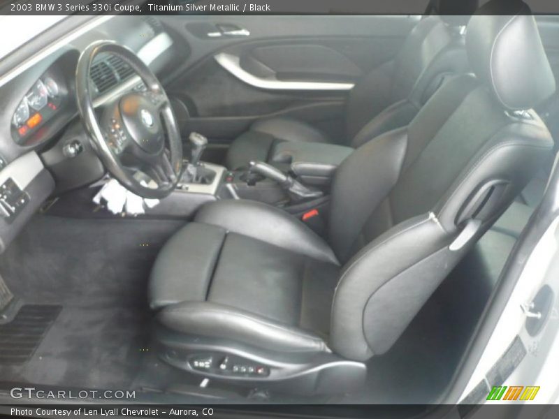  2003 3 Series 330i Coupe Black Interior