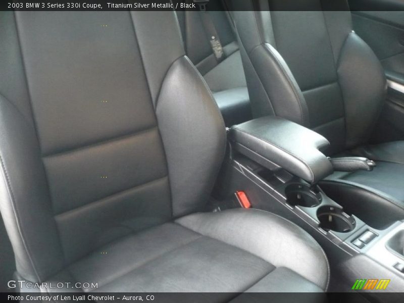 Titanium Silver Metallic / Black 2003 BMW 3 Series 330i Coupe