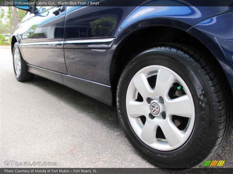 Marlin Blue Pearl / Beige 2002 Volkswagen Cabrio GLX