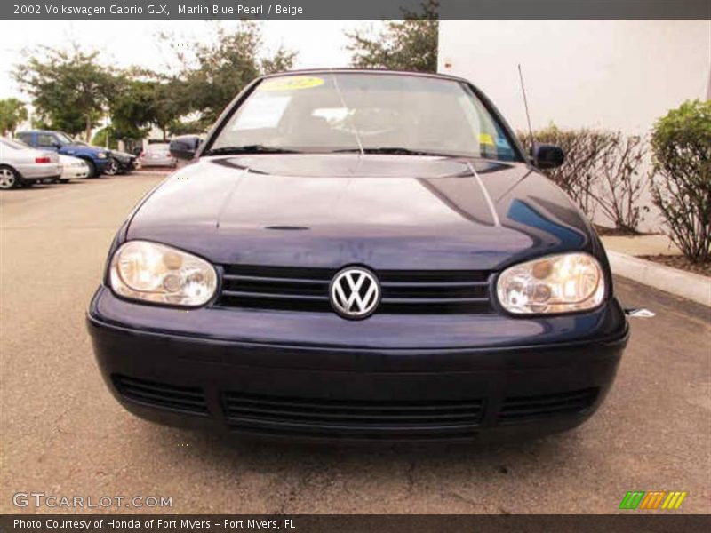 Marlin Blue Pearl / Beige 2002 Volkswagen Cabrio GLX