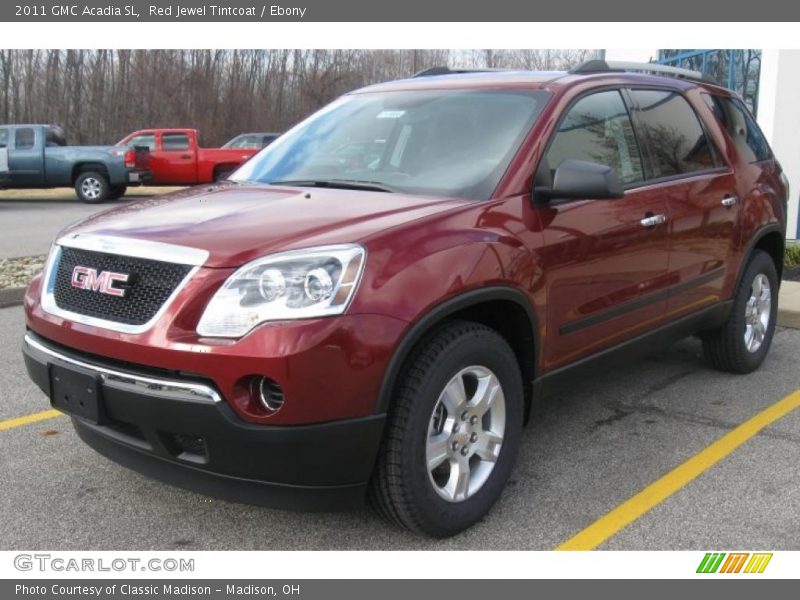 Red Jewel Tintcoat / Ebony 2011 GMC Acadia SL