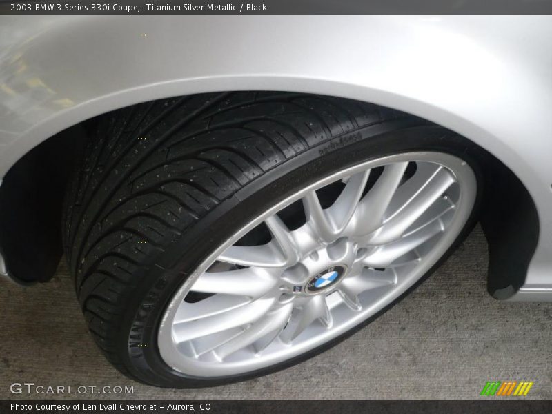 Titanium Silver Metallic / Black 2003 BMW 3 Series 330i Coupe