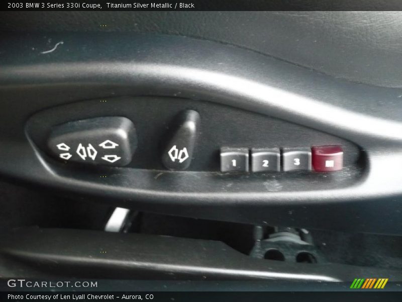 Titanium Silver Metallic / Black 2003 BMW 3 Series 330i Coupe
