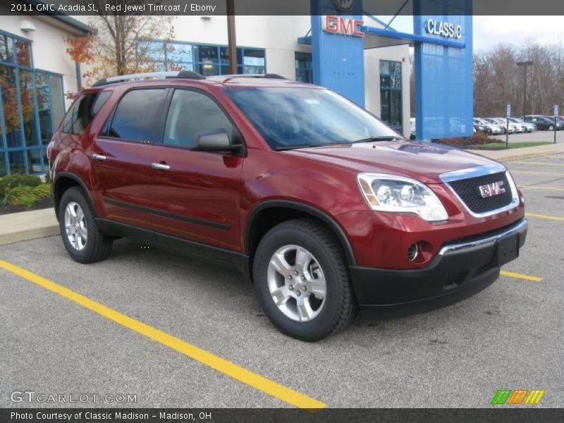 Red Jewel Tintcoat / Ebony 2011 GMC Acadia SL