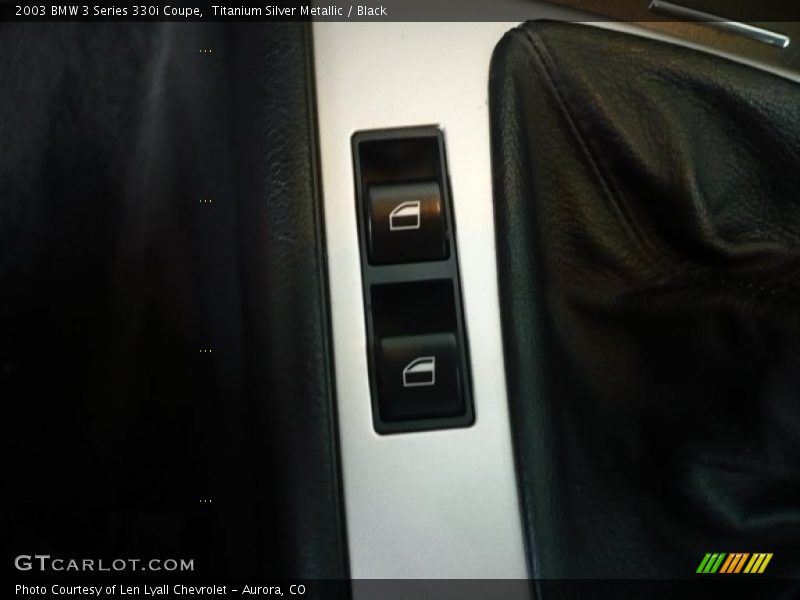 Titanium Silver Metallic / Black 2003 BMW 3 Series 330i Coupe