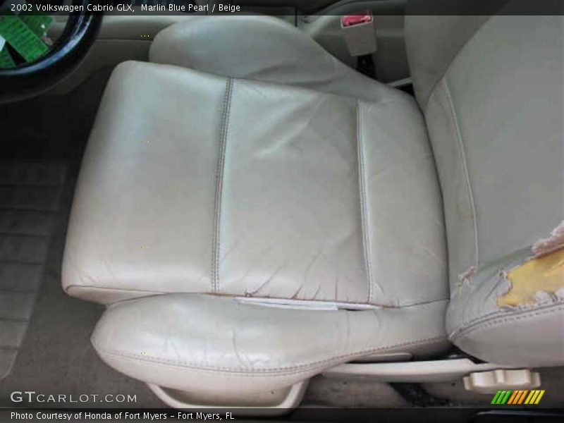 Marlin Blue Pearl / Beige 2002 Volkswagen Cabrio GLX