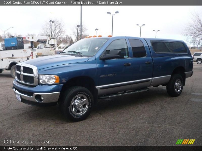 Front 3/4 View of 2003 Ram 3500 SLT Quad Cab 4x4