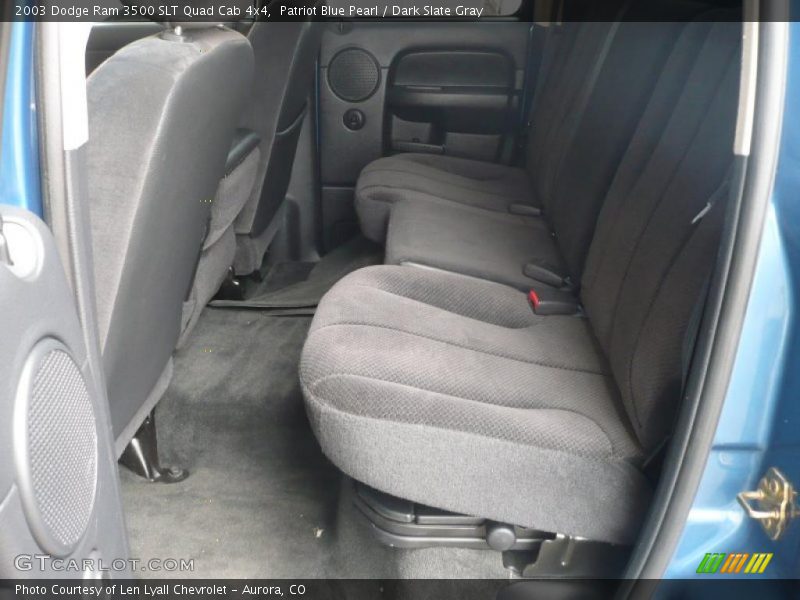 Patriot Blue Pearl / Dark Slate Gray 2003 Dodge Ram 3500 SLT Quad Cab 4x4