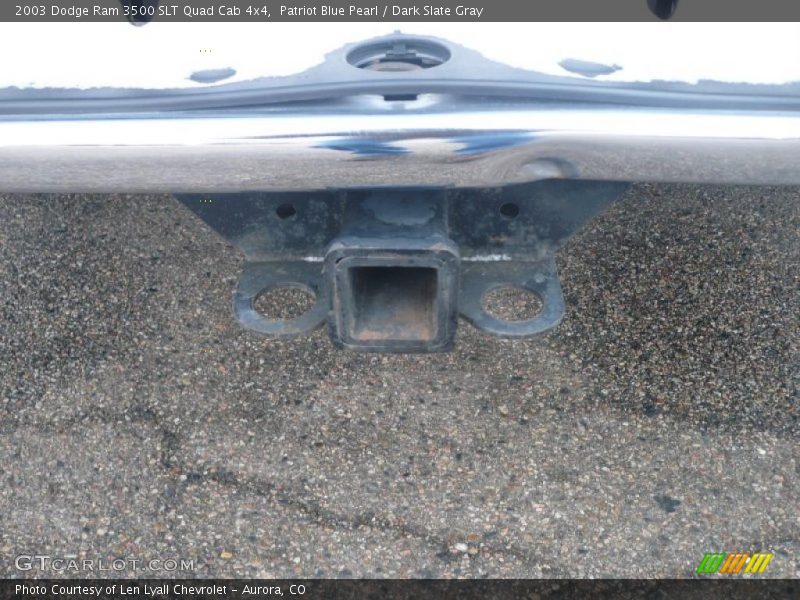 Patriot Blue Pearl / Dark Slate Gray 2003 Dodge Ram 3500 SLT Quad Cab 4x4