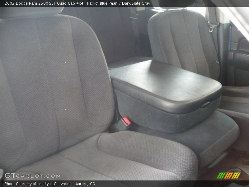 Patriot Blue Pearl / Dark Slate Gray 2003 Dodge Ram 3500 SLT Quad Cab 4x4