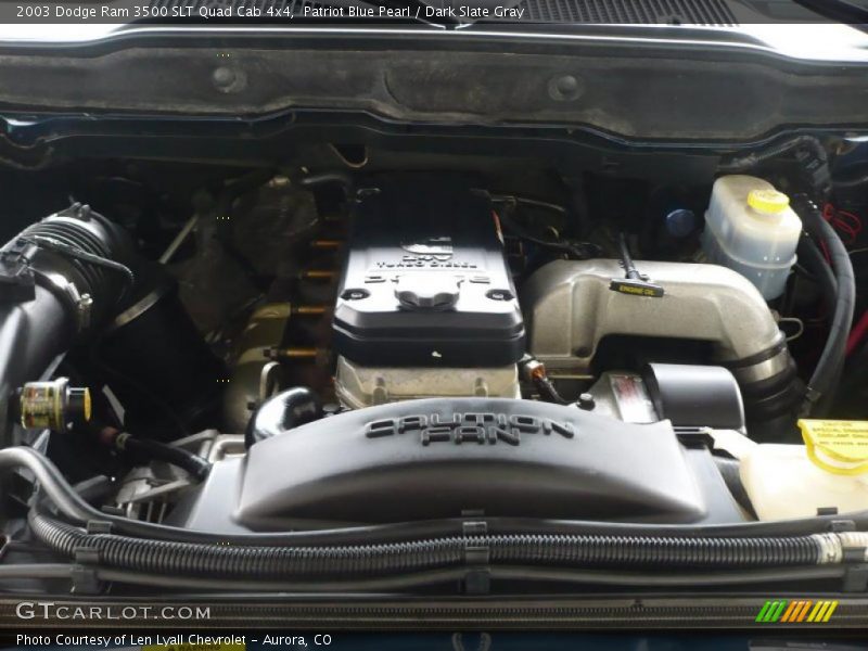  2003 Ram 3500 SLT Quad Cab 4x4 Engine - 5.9 Liter Cummins OHV 24-Valve Turbo-Diesel Inline 6 Cylinder