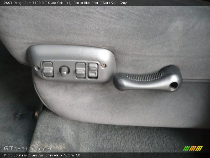 Patriot Blue Pearl / Dark Slate Gray 2003 Dodge Ram 3500 SLT Quad Cab 4x4