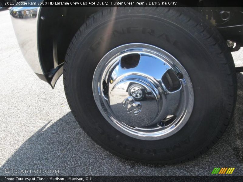 Hunter Green Pearl / Dark Slate Gray 2011 Dodge Ram 3500 HD Laramie Crew Cab 4x4 Dually