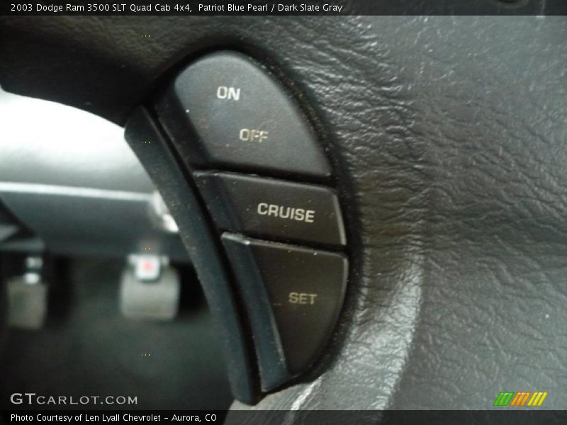 Patriot Blue Pearl / Dark Slate Gray 2003 Dodge Ram 3500 SLT Quad Cab 4x4
