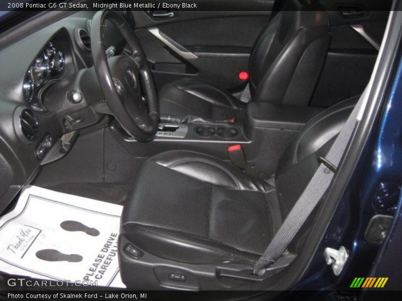 Midnight Blue Metallic / Ebony Black 2008 Pontiac G6 GT Sedan