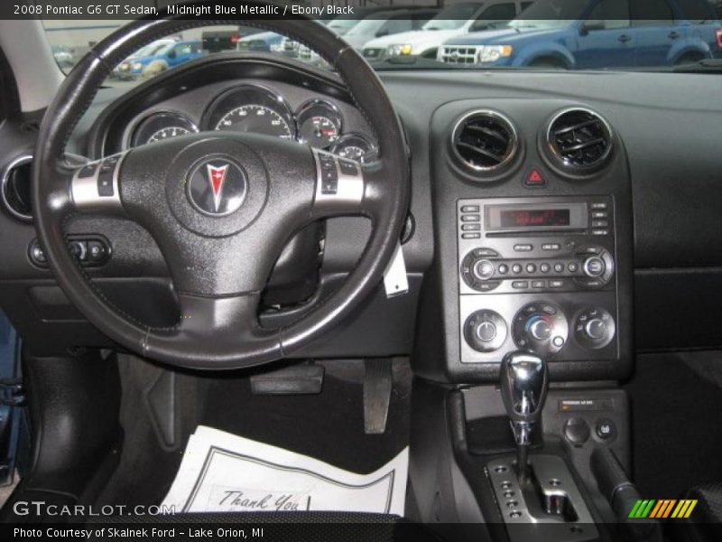 Midnight Blue Metallic / Ebony Black 2008 Pontiac G6 GT Sedan