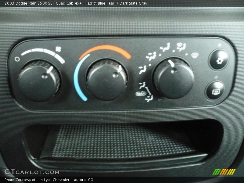 Patriot Blue Pearl / Dark Slate Gray 2003 Dodge Ram 3500 SLT Quad Cab 4x4