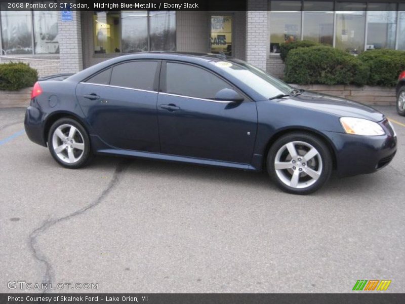Midnight Blue Metallic / Ebony Black 2008 Pontiac G6 GT Sedan