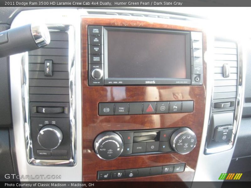 Hunter Green Pearl / Dark Slate Gray 2011 Dodge Ram 3500 HD Laramie Crew Cab 4x4 Dually
