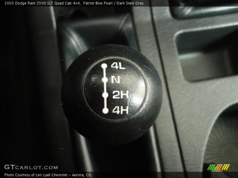 Controls of 2003 Ram 3500 SLT Quad Cab 4x4