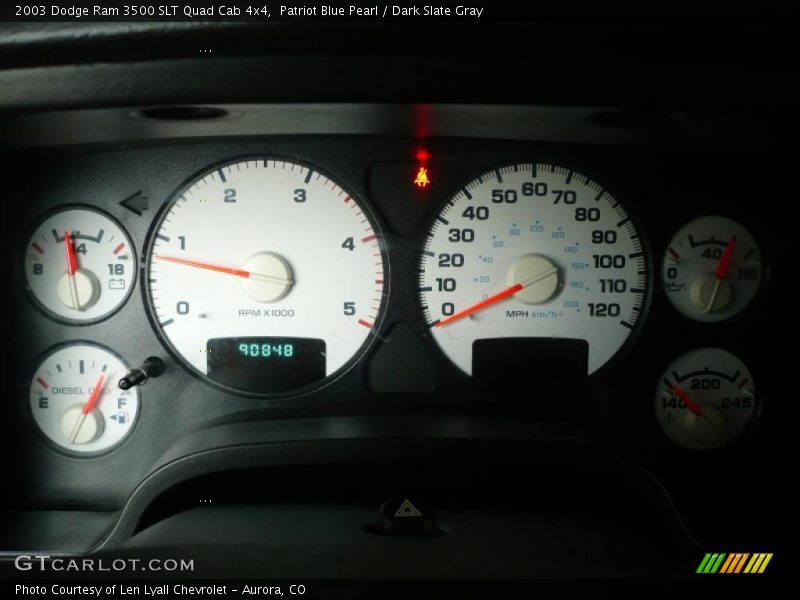  2003 Ram 3500 SLT Quad Cab 4x4 SLT Quad Cab 4x4 Gauges
