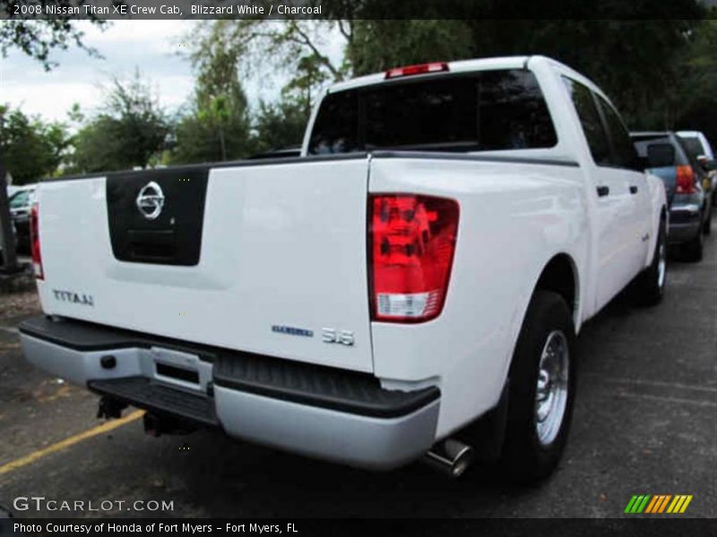 Blizzard White / Charcoal 2008 Nissan Titan XE Crew Cab
