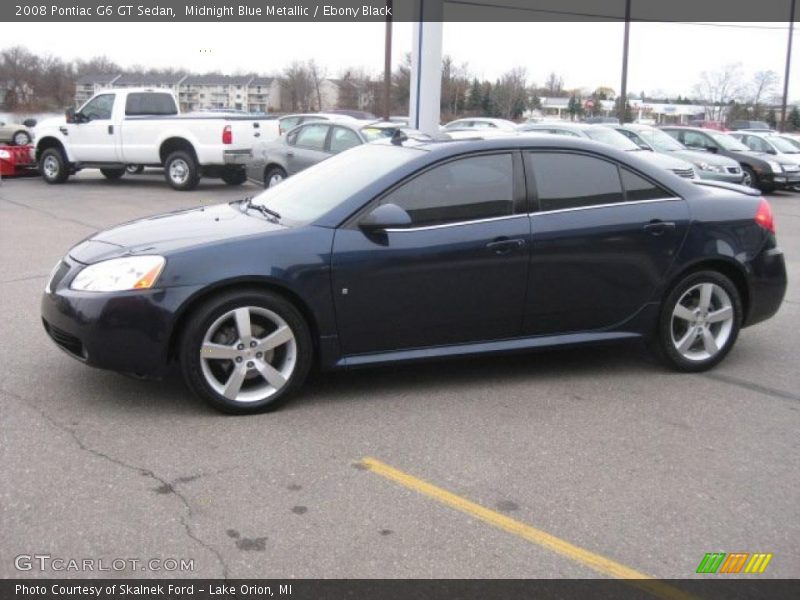 Midnight Blue Metallic / Ebony Black 2008 Pontiac G6 GT Sedan