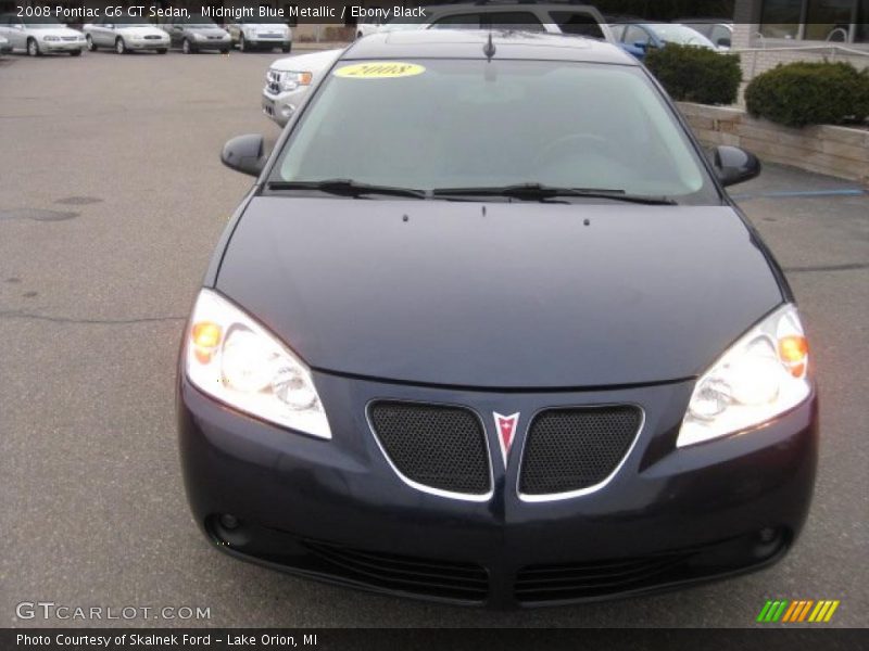 Midnight Blue Metallic / Ebony Black 2008 Pontiac G6 GT Sedan