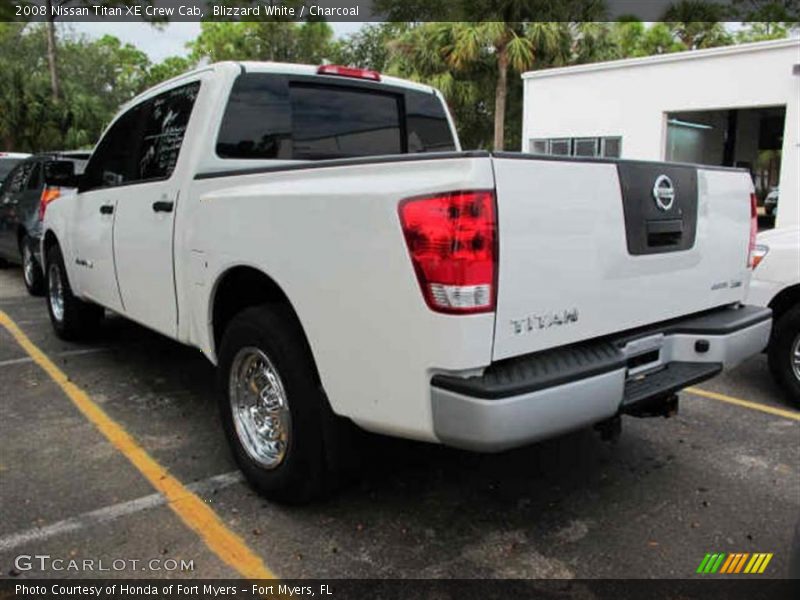 Blizzard White / Charcoal 2008 Nissan Titan XE Crew Cab