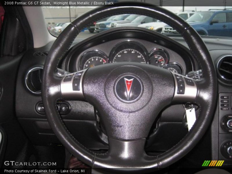 Midnight Blue Metallic / Ebony Black 2008 Pontiac G6 GT Sedan