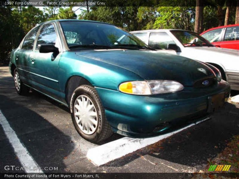 Pacific Green Metallic / Opal Grey 1997 Ford Contour GL