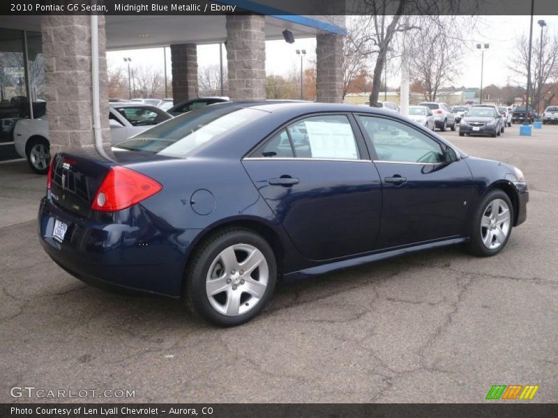 Midnight Blue Metallic / Ebony 2010 Pontiac G6 Sedan