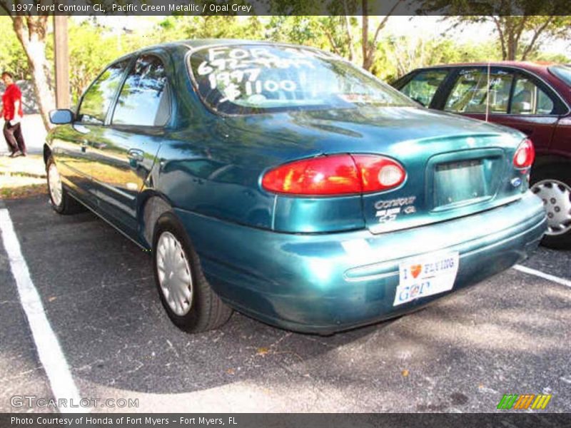 Pacific Green Metallic / Opal Grey 1997 Ford Contour GL