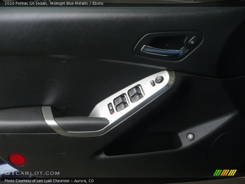 Midnight Blue Metallic / Ebony 2010 Pontiac G6 Sedan