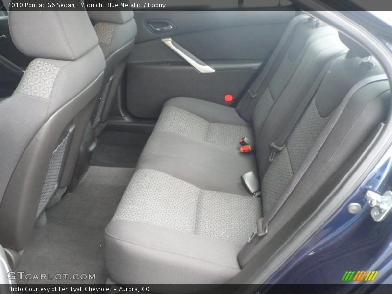 Midnight Blue Metallic / Ebony 2010 Pontiac G6 Sedan