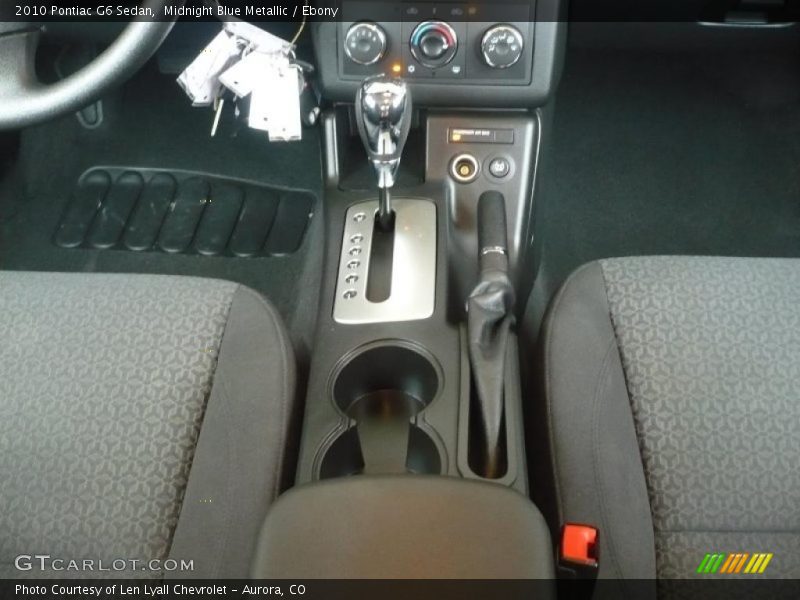 Midnight Blue Metallic / Ebony 2010 Pontiac G6 Sedan