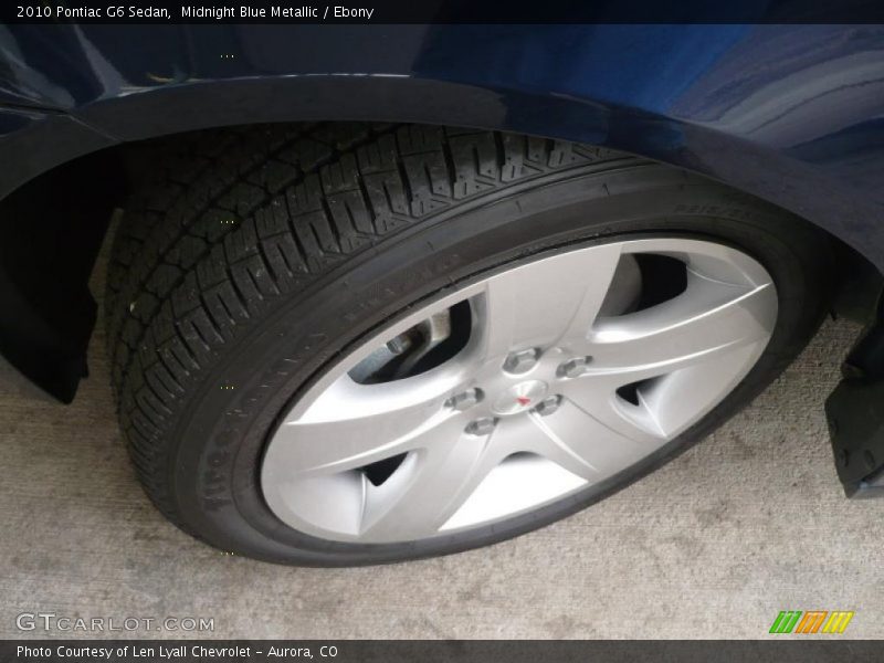 Midnight Blue Metallic / Ebony 2010 Pontiac G6 Sedan