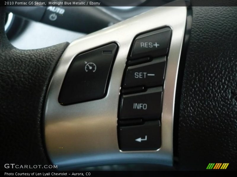 Midnight Blue Metallic / Ebony 2010 Pontiac G6 Sedan