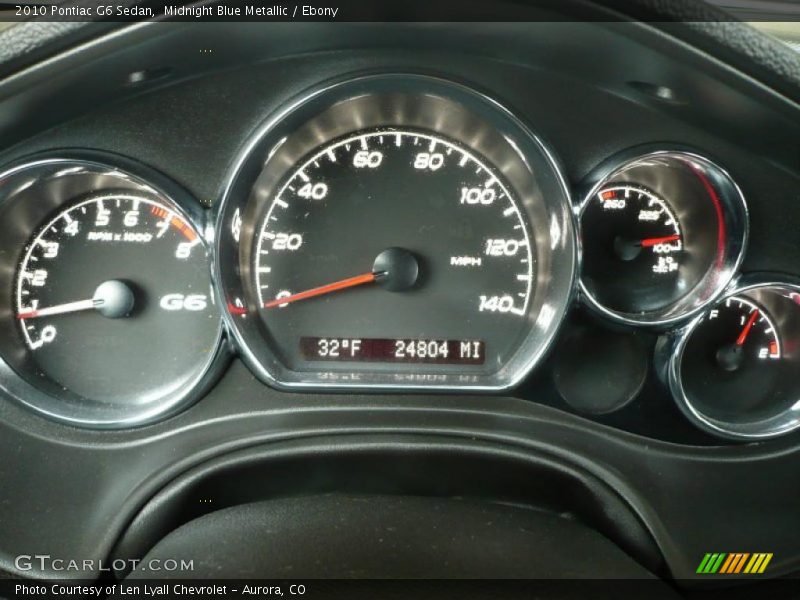 Midnight Blue Metallic / Ebony 2010 Pontiac G6 Sedan