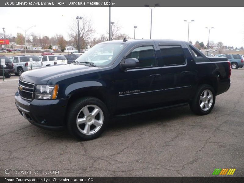 Dark Blue Metallic / Ebony 2008 Chevrolet Avalanche LT 4x4