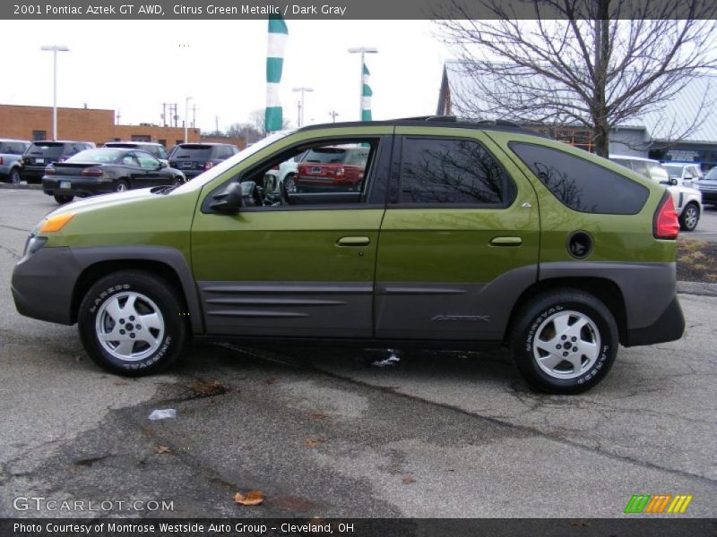 Citrus Green Metallic / Dark Gray 2001 Pontiac Aztek GT AWD