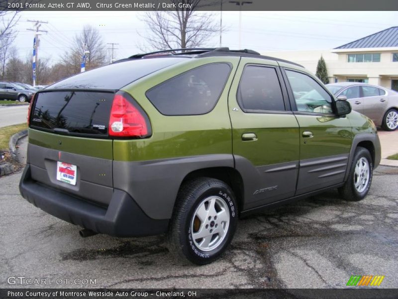 Citrus Green Metallic / Dark Gray 2001 Pontiac Aztek GT AWD