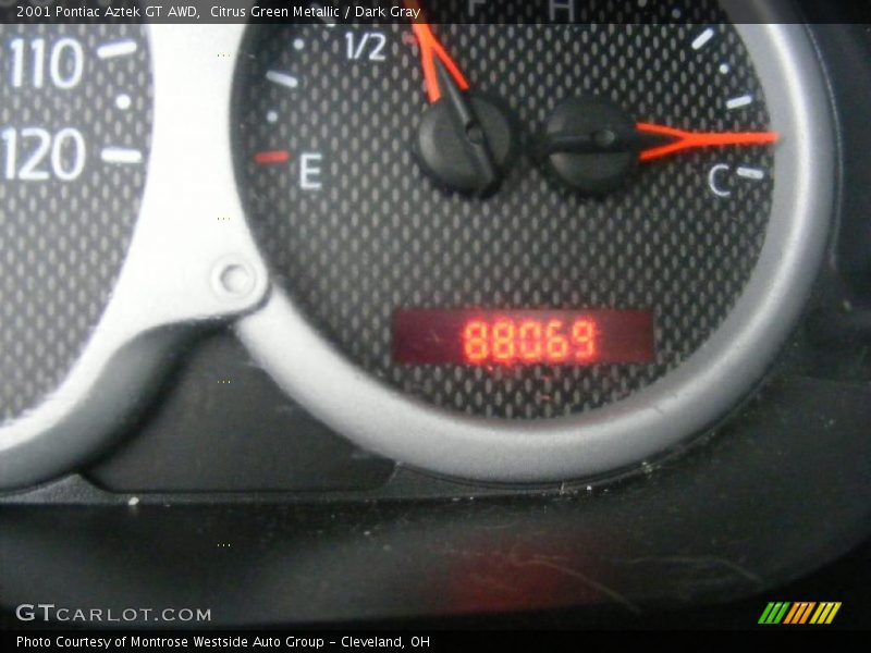 Citrus Green Metallic / Dark Gray 2001 Pontiac Aztek GT AWD
